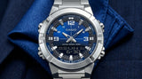 Reloj CASIO Analógico - Digital con Batería 10 Años Acero Fondo Azul