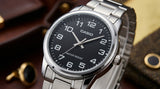 Reloj Casio Cuarzo Acero Inoxidable Esfera Ónix - Elegancia y Precisión