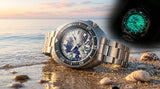 Steeldive Edición Especial -- Acero inoxidable, Esfera Personalizada, Brazalete de cambio y Papeles
