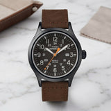 Reloj Timex Expedition para Hombre, Acero Inoxidable y Brazalete de Cuero