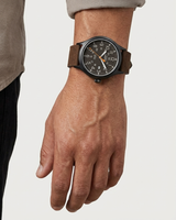 Reloj Timex Expedition para Hombre, Acero Inoxidable y Brazalete de Cuero