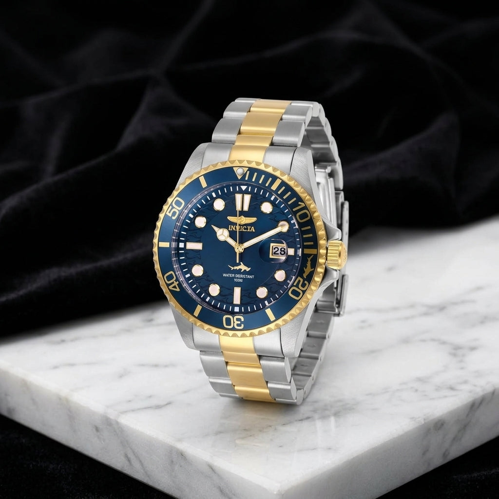 Reloj Invicta Pro Diver Mecánico de Cuarzo, Dos Tonos con Bisel Fijo