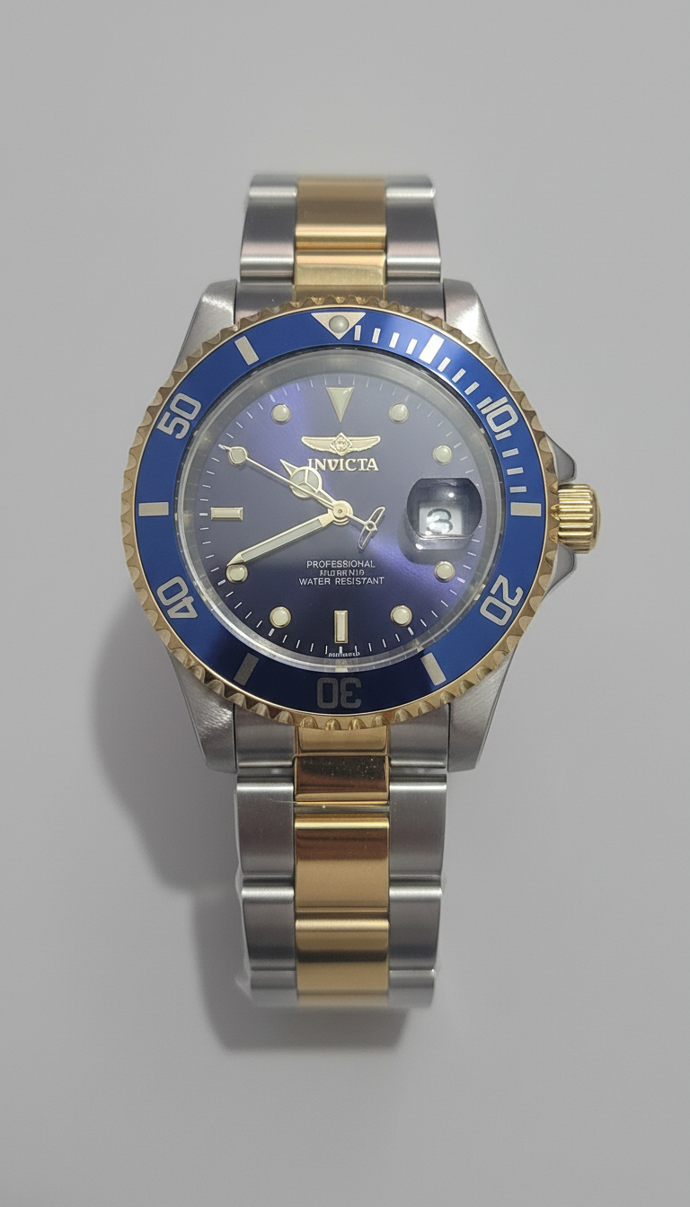 Reloj Invicta Pro Diver Mecánico de Cuarzo, Dos Tonos con Bisel Fijo